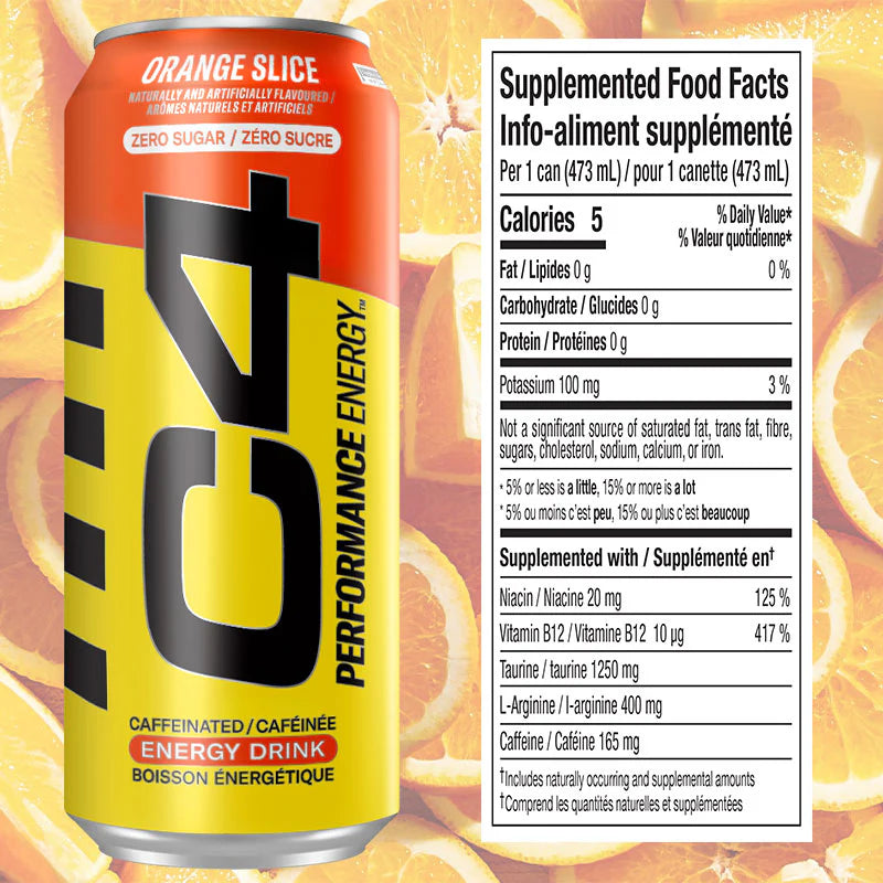Cellucor - C4 Boisson énergisante gazeuse en canette - 12 x 473 ml