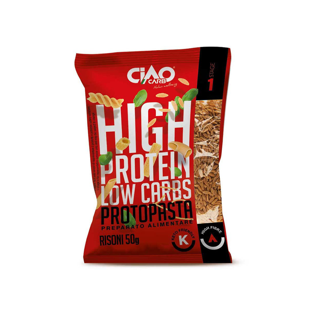 Ciao Carb - Pâtes Proto riches en protéines et faibles en glucides - 50 g