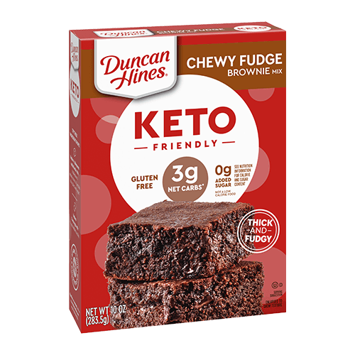 Duncan Hines - Préparation pour brownies fondants au fudge compatibles avec le régime cétogène - 283 g