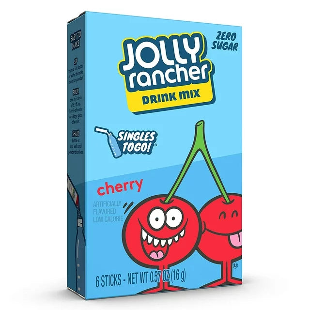 Jolly Rancher - Zero Sugar Singles To Go Drink Mix - Pak 6