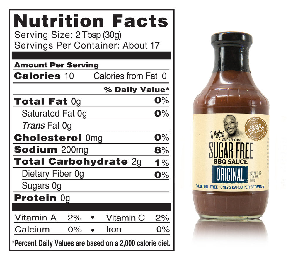 Sauce barbecue sans sucre G Hughes 490 g