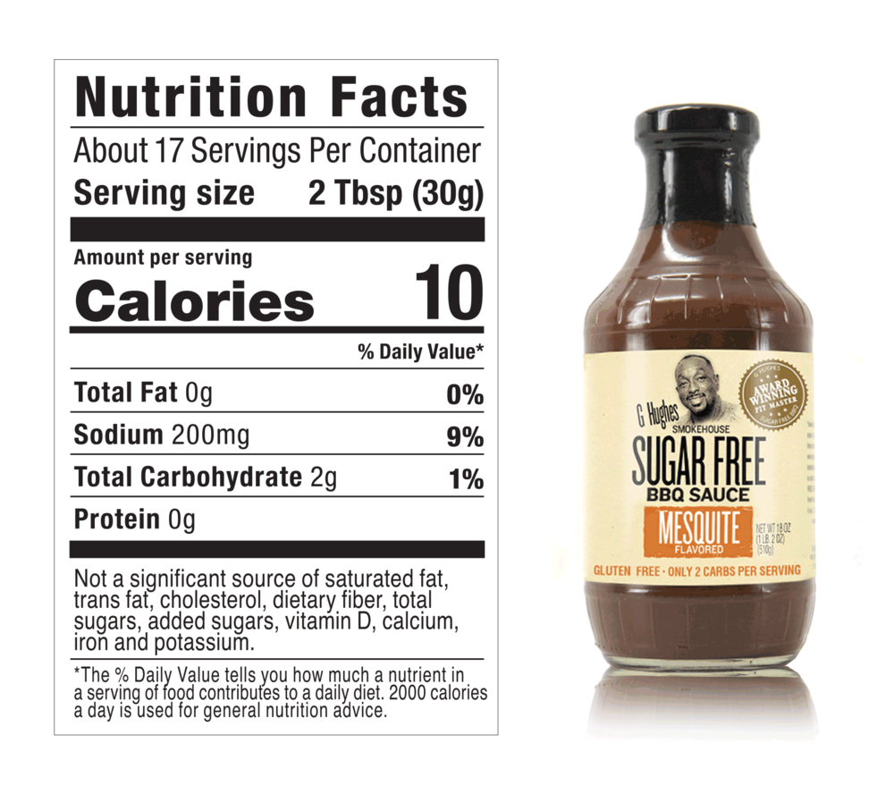 Sauce barbecue sans sucre G Hughes 490 g