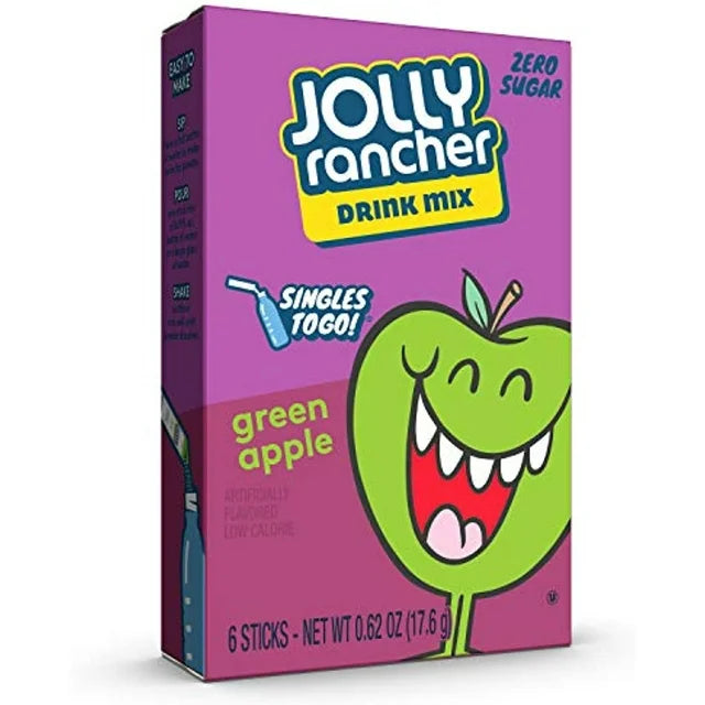 Jolly Rancher - Zero Sugar Singles To Go Drink Mix - Pak 6