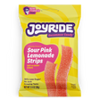 Joyride Sour Pink Lemonade Strips low sugar sour candy in 3.5 oz bag