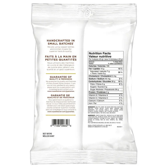 Russell Stover - Chocolat à la noix de coco sans sucre avec stevia - 85 g