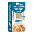 Liviva dried shirataki noodles - low carb keto-friendly pasta alternative in packaging