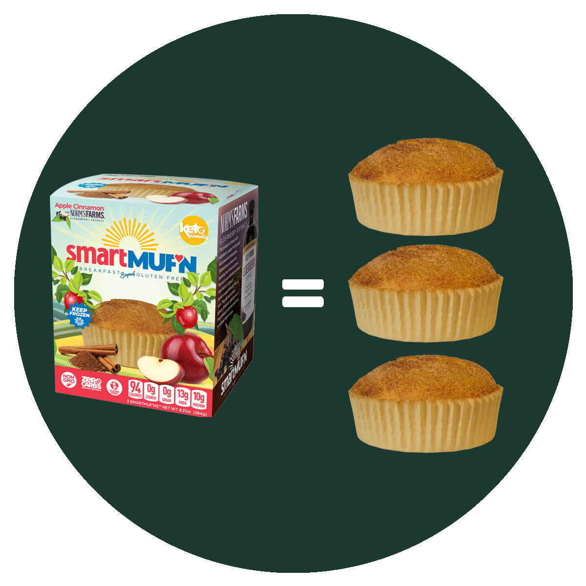 Smart Baking Company - SmartMuf'n Gluten Free - 3 Pack