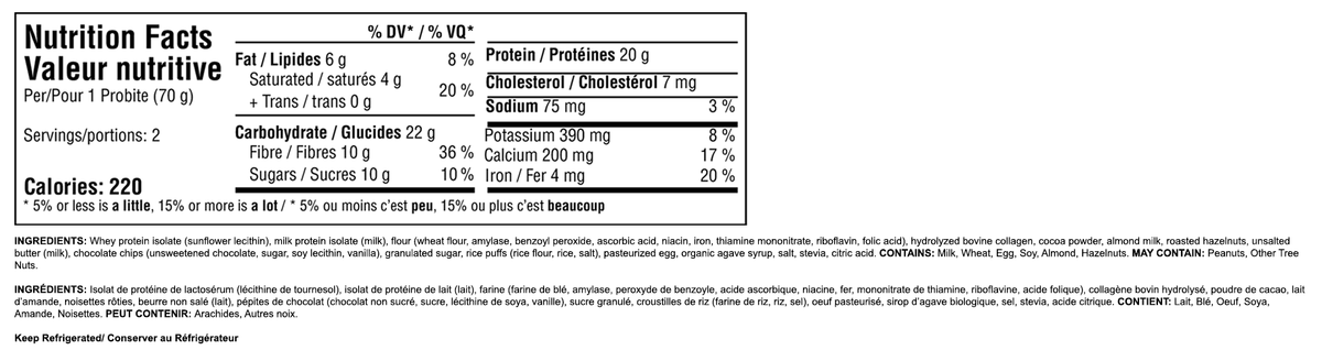 Pro Bites - Bouchées riches en protéines et à base d'aliments naturels - 100 g