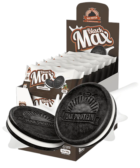 Max Protein - Black Max Protein Cookies 100g - Box 12