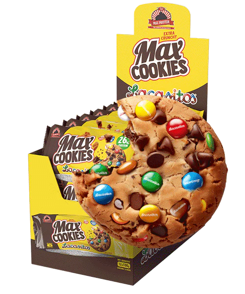 Max Protein - Biscuits protéinés noirs Max Protein 100 g - Boîte de 12