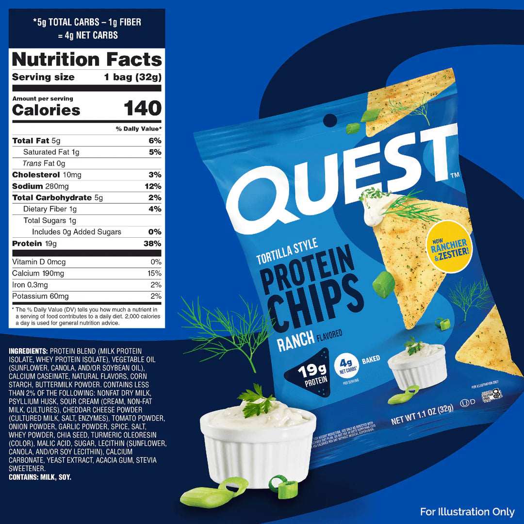 Quest Nutrition - Chips protéinées style tortilla - 32 g