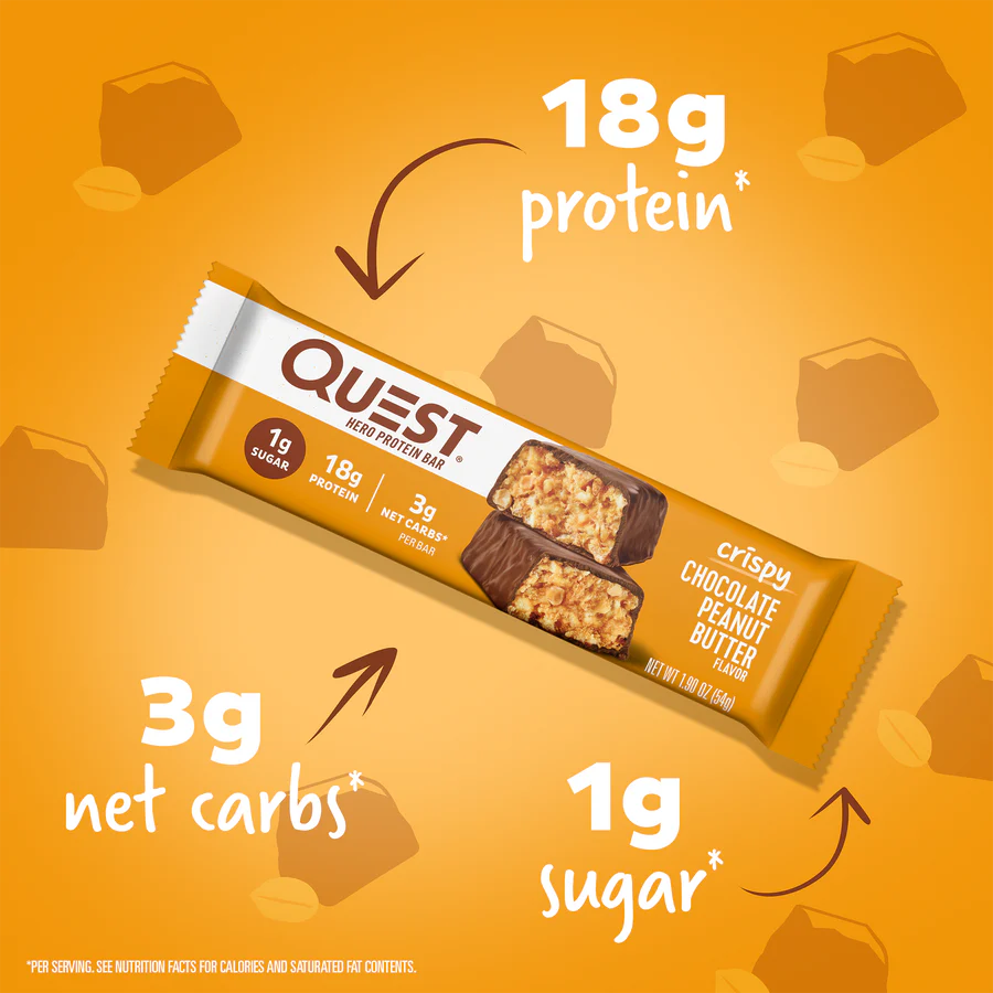 Quest Nutrition - Barre protéinée Crispy Hero - 50 g
