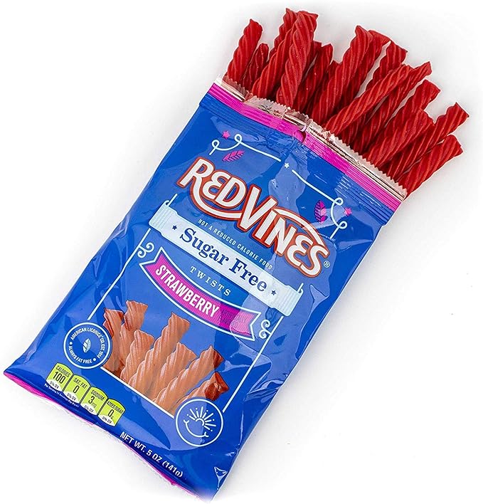 Red Vines - Sugar Free Strawberry Licorice Twists - 5oz