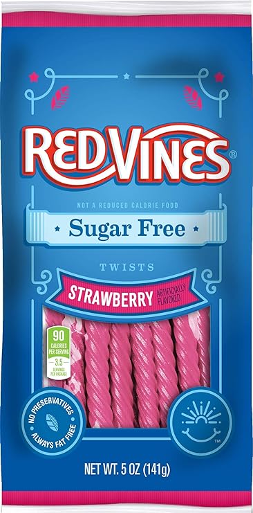 Red Vines - Sugar Free Strawberry Licorice Twists - 5oz