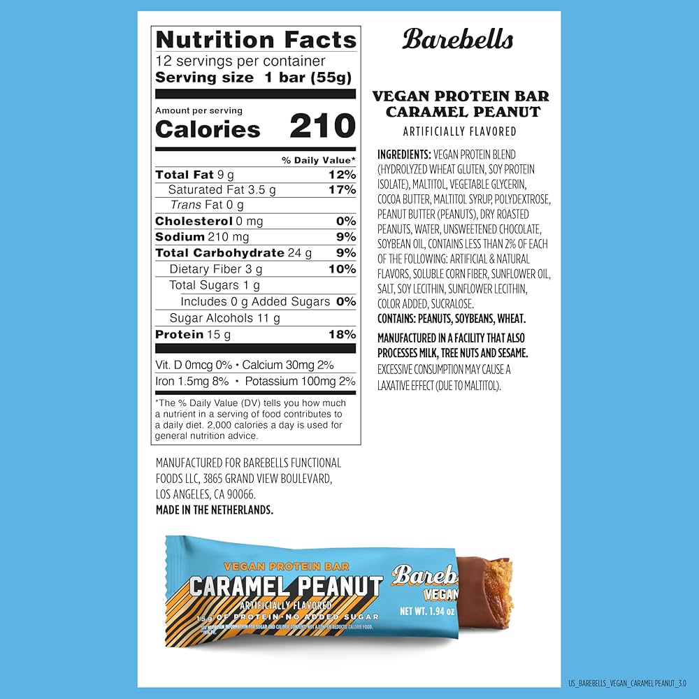 Barebells - Plant Based High Protein Bar - Box 12