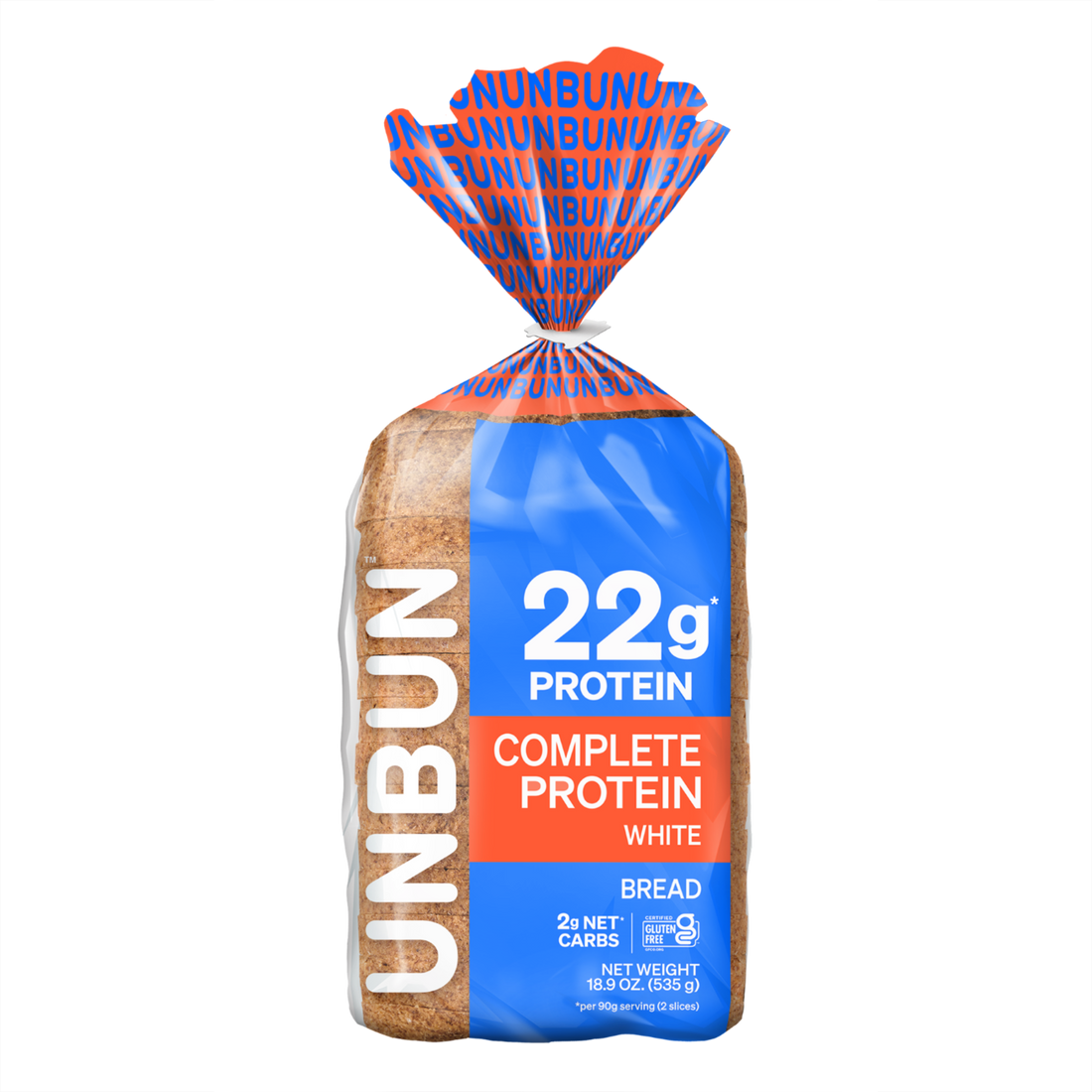 Pain protéiné complet Unbun Foods - 535 g