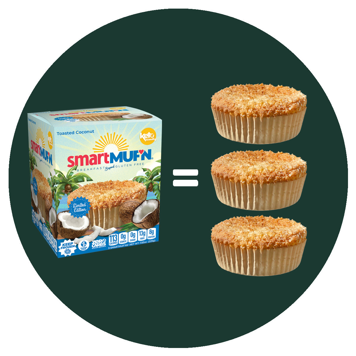 Smart Baking Company - SmartMuf'n Gluten Free - 3 Pack