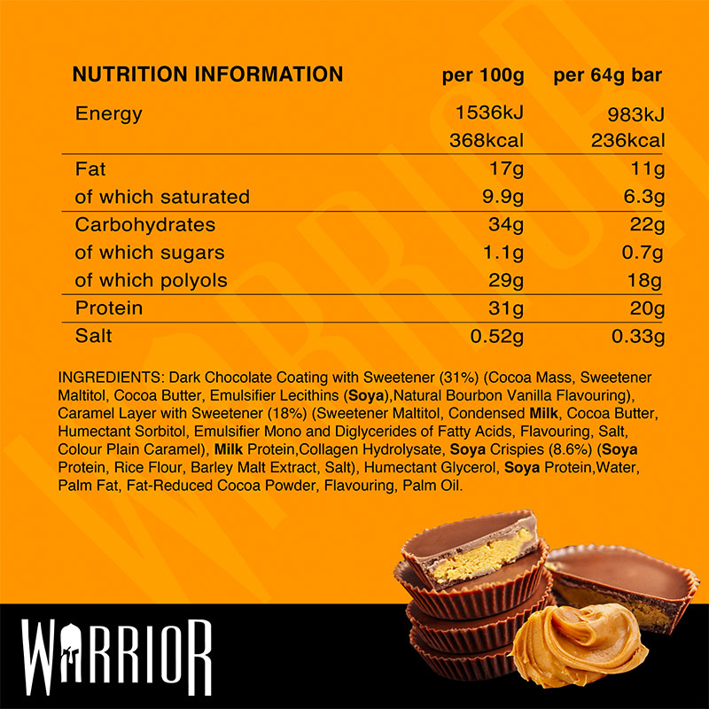 Warrior Crunch - Protein Bar 64g - Box 12
