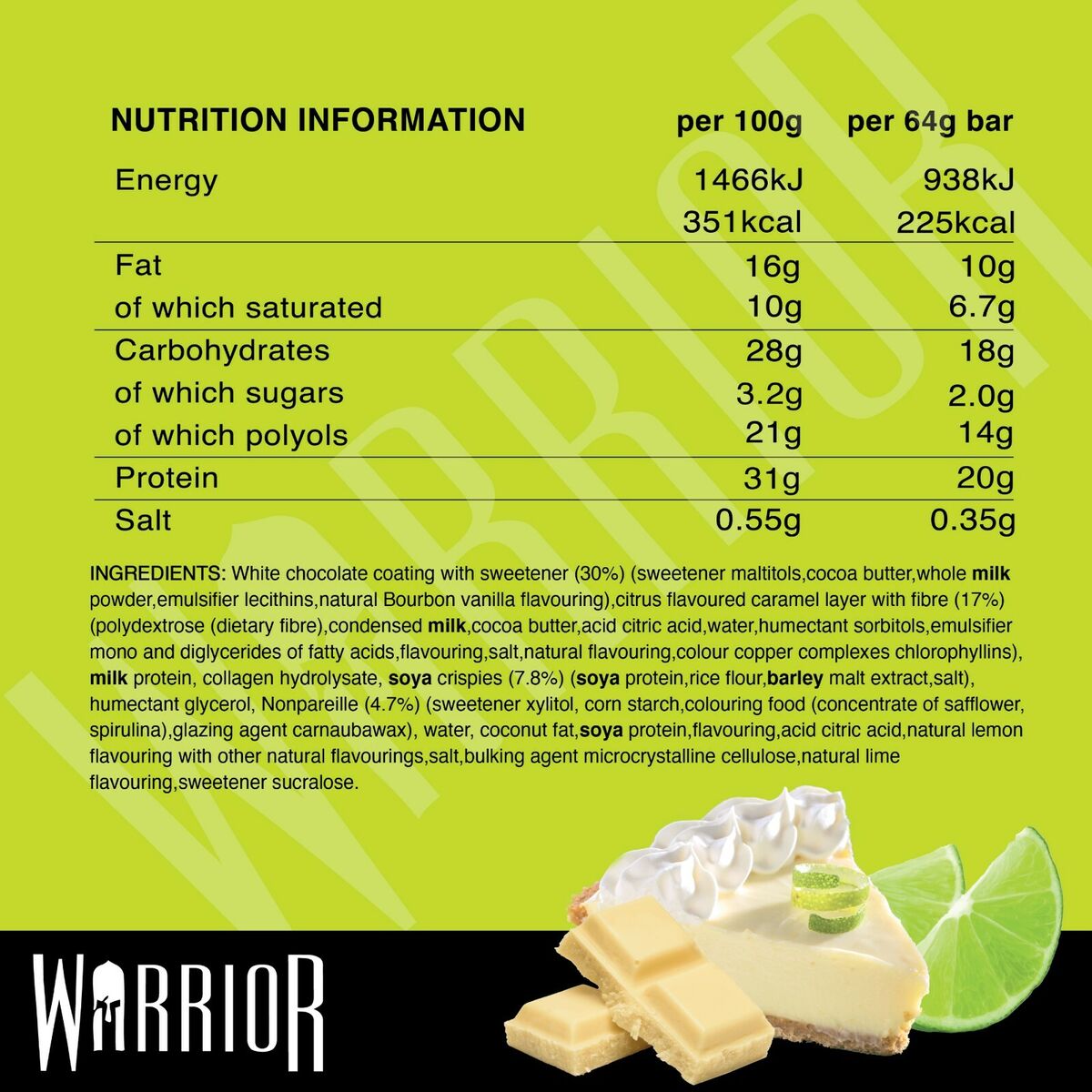 Warrior Crunch - Barre protéinée - 64 g