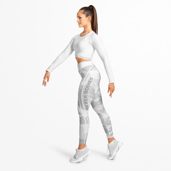 Collants montants camouflage BetterBodies blancs
