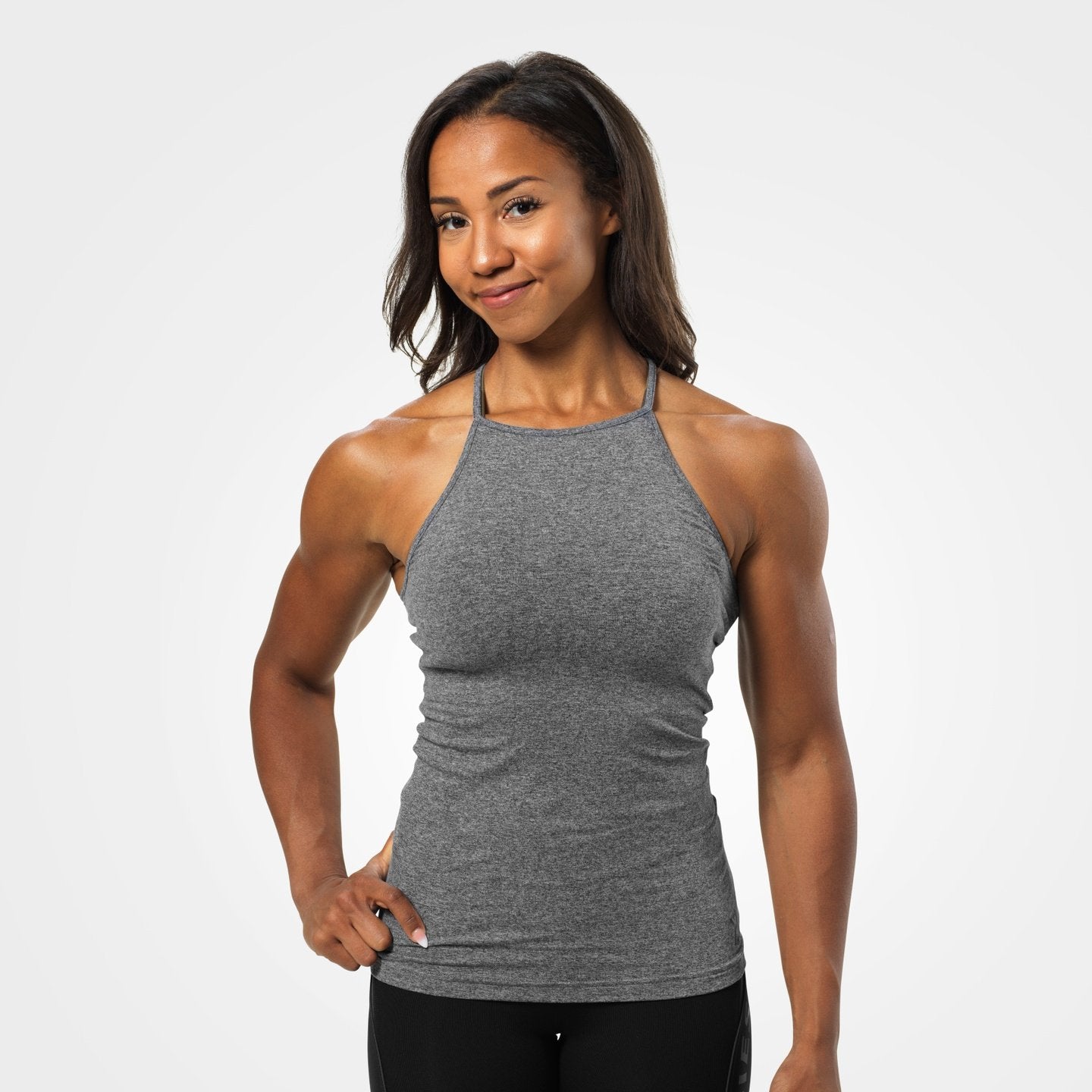 BetterBodies Performance Halter Graphite Melange