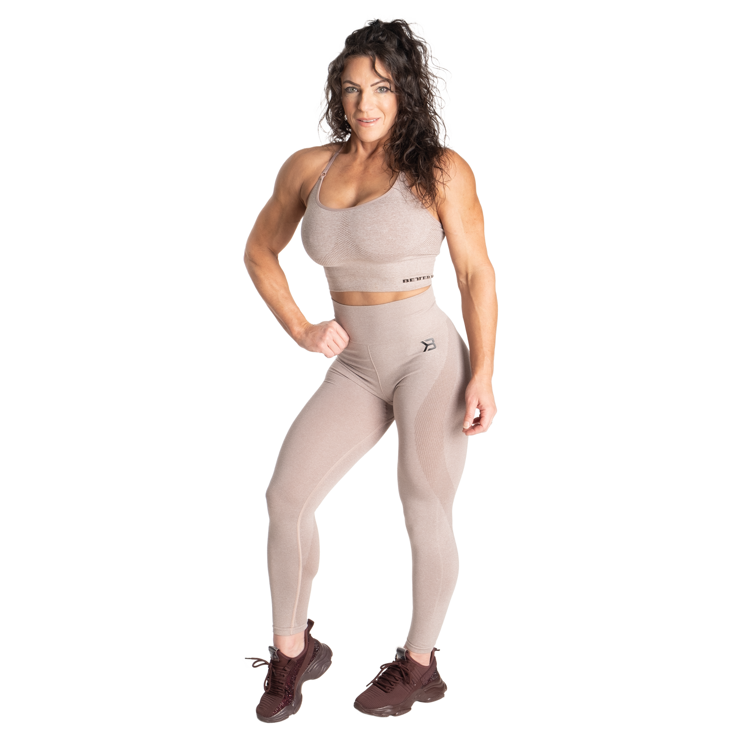 Soutien-gorge court sans coutures Betterbodies Astoria Blanc Sable