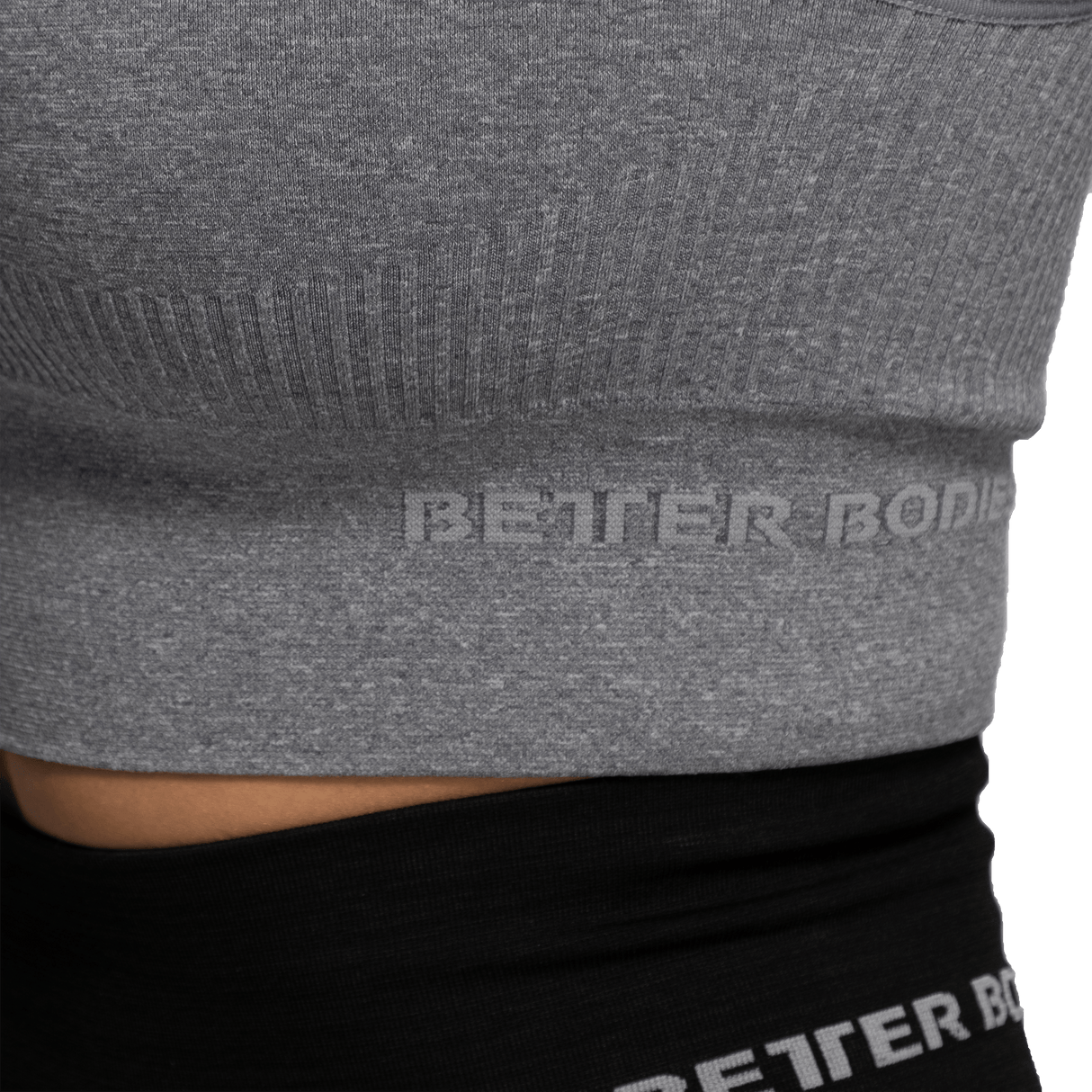 Haut côtelé sans coutures BetterBodies gris