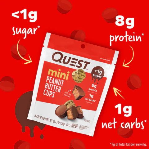 Quest Nutrition - Mini-tasses au beurre de cacahuète 128 g