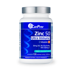 CanPrev - Zinc 50 Ultra Immune + Vitamin C - 120Vcaps