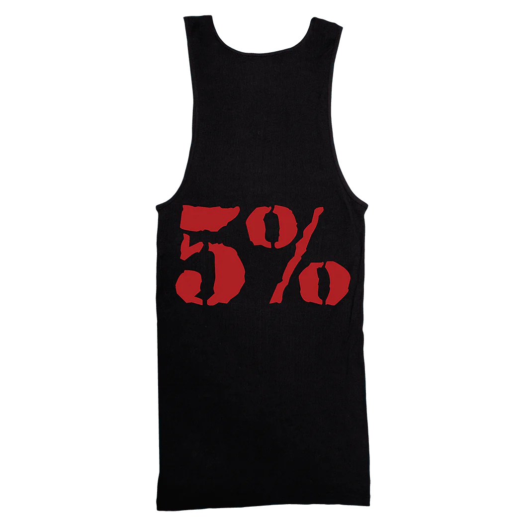 5% Nutrition - Love It Kill It Ribbed Tank Top - Black
