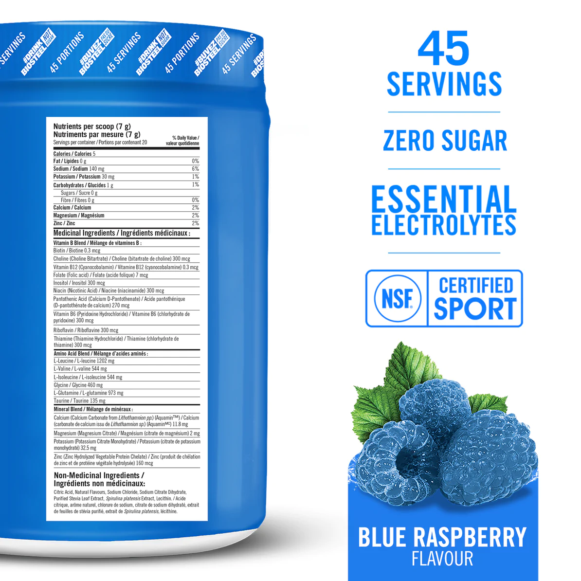 BioSteel Sport Hydration + Electrolytes 315g