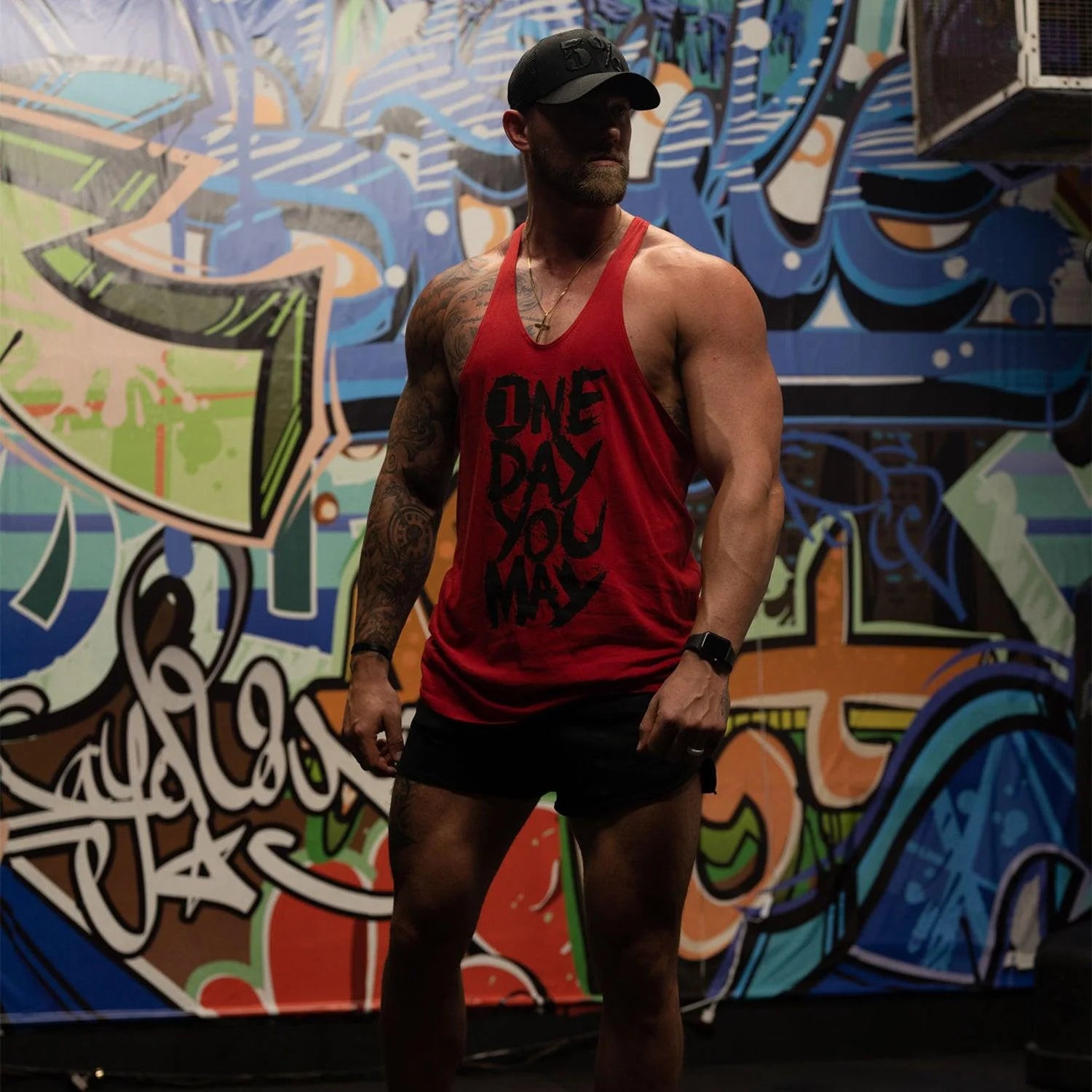 5% Nutrition - One Day You May Stringer - Red