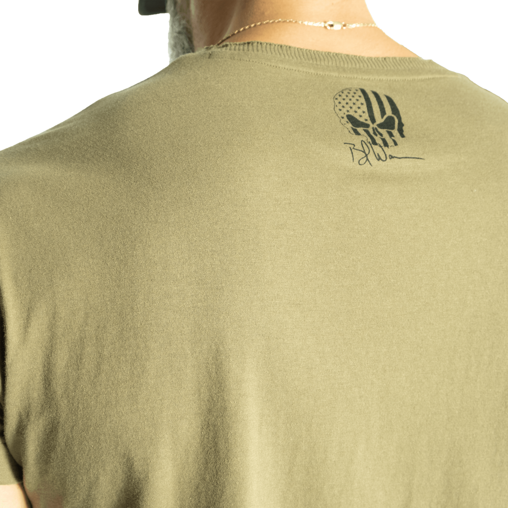 Gasp Relentless Skull Tee Washed Green