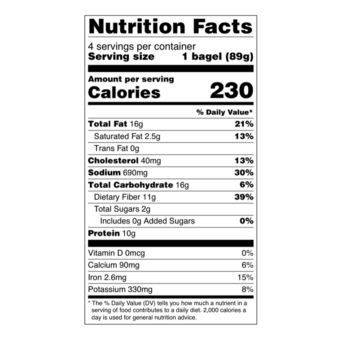 Unbun Foods - Bagels Keto « Tout garni » - 356 g