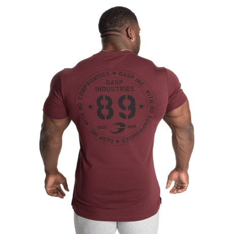 Gasp 89 Classic Tapered Tee Maroon