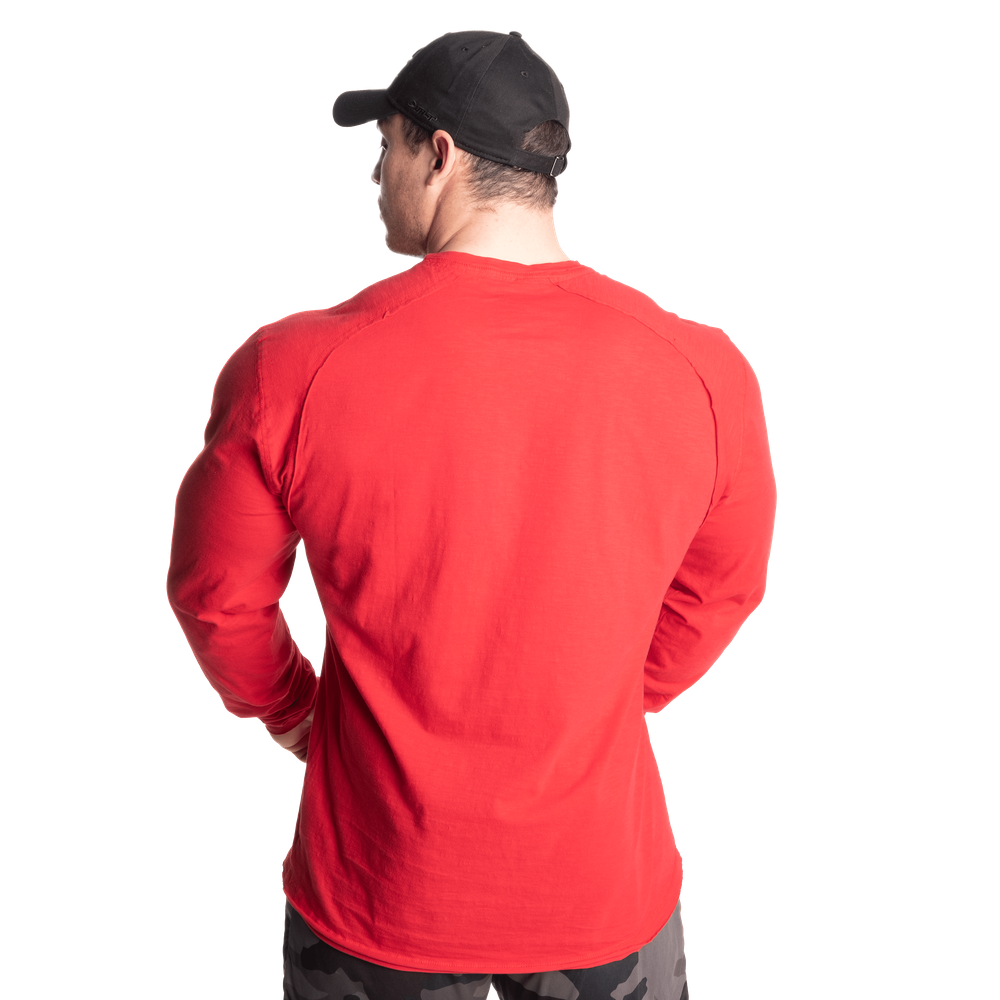 Gasp Throwback LS Tee Chili Red