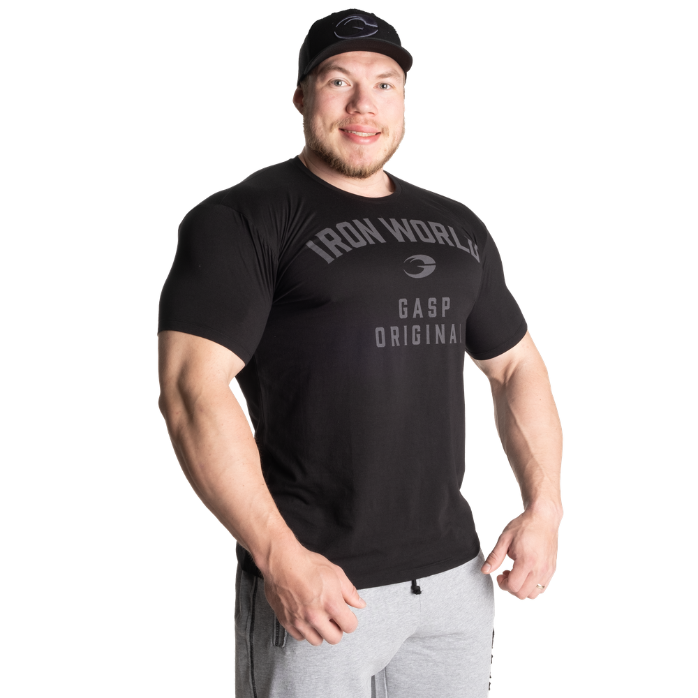 T-shirt Gasp Atlas Iron World Noir