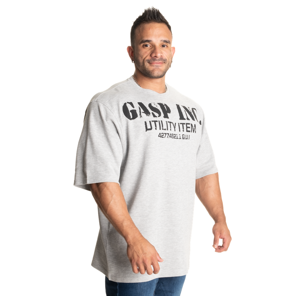 Gasp Iron Thermal Tee Grey Melange