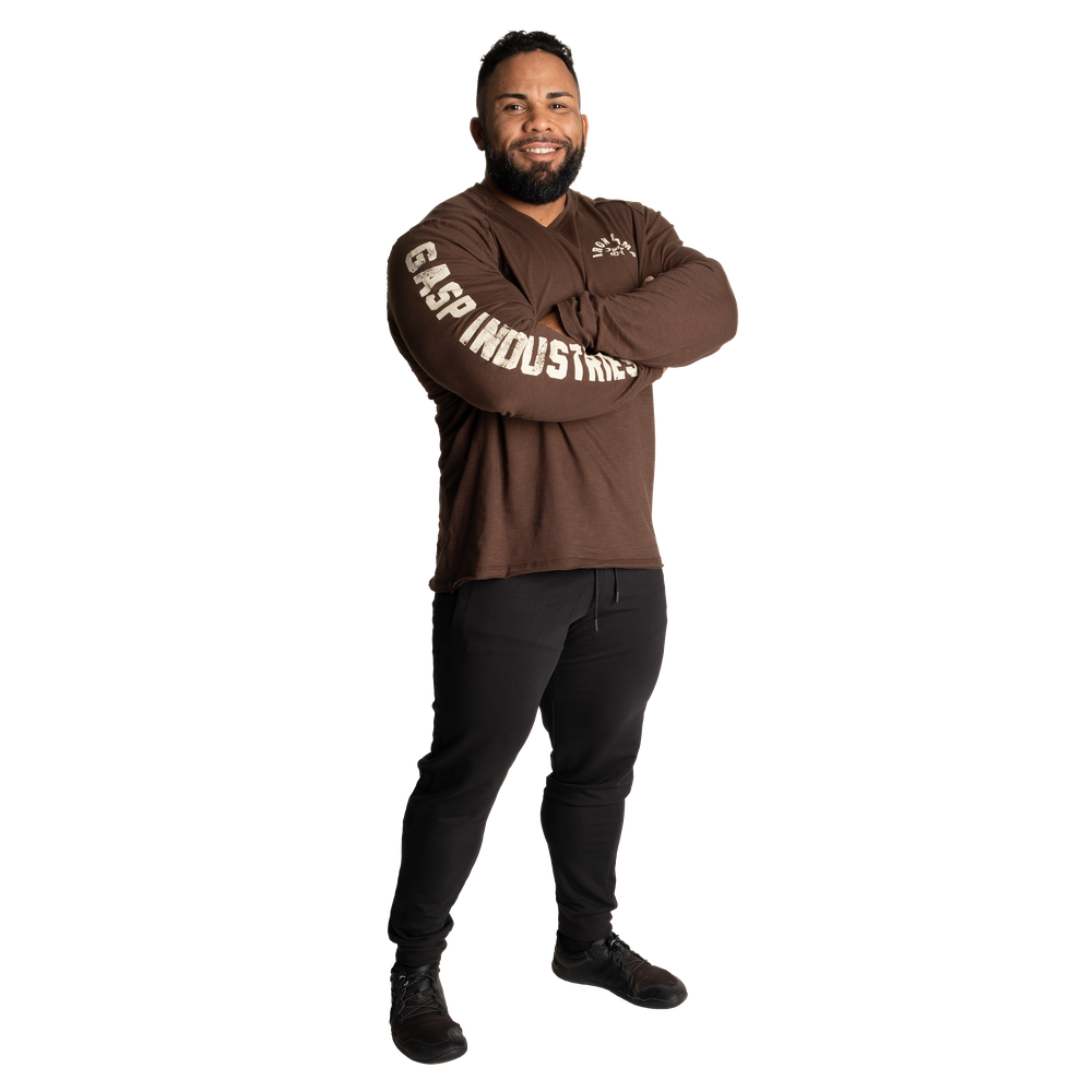 Gasp Throwback LS Tee Timber