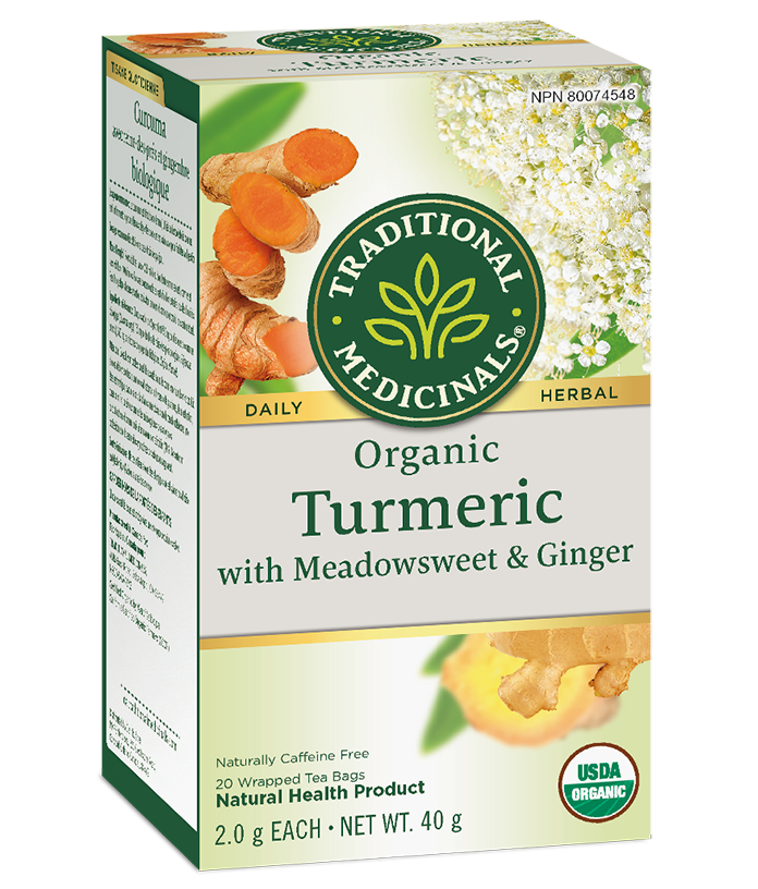 Traditional Medicinals - Curcuma, reine-des-prés et gingembre - 16 sachets de thé