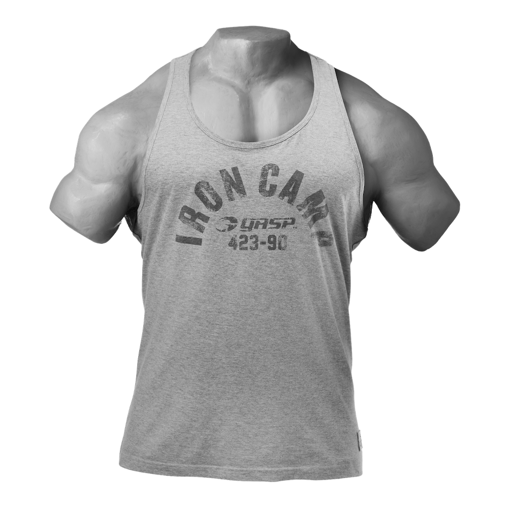 Gasp Throwback Tank Grey Melange