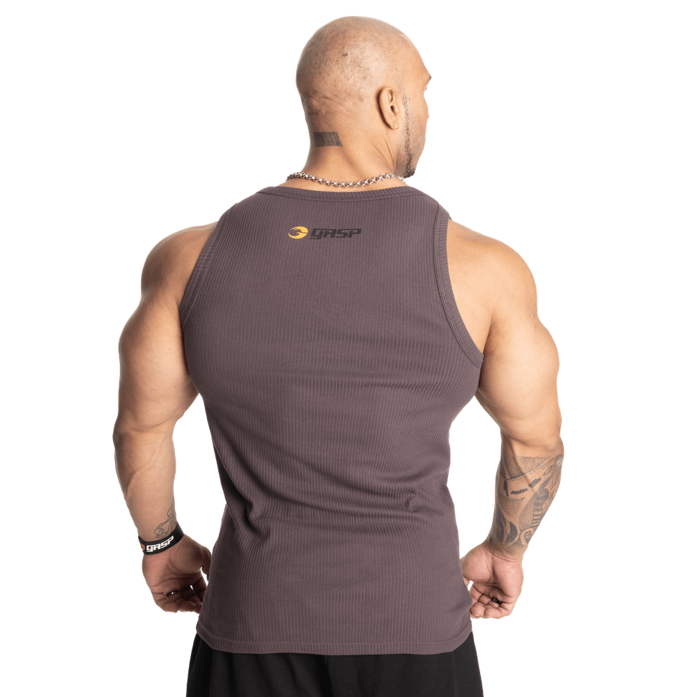 Gasp Original Ribbed Tank Grey