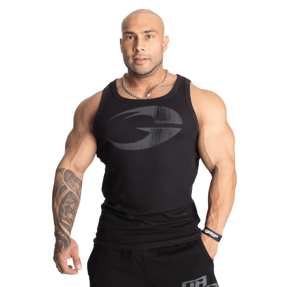 Gasp Original Ribbed Tank Black