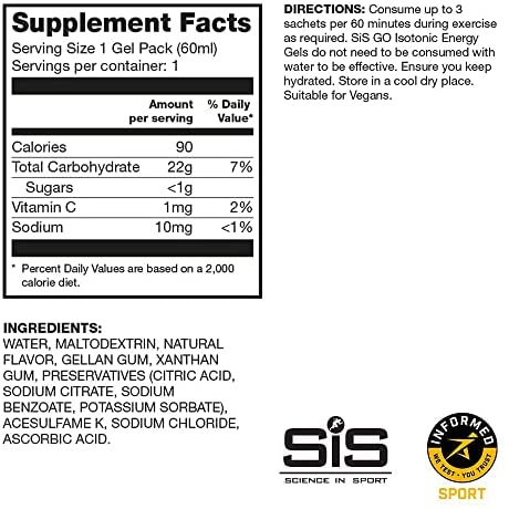 SIS - Go Gel Énergétique Isotonique - 60 ml