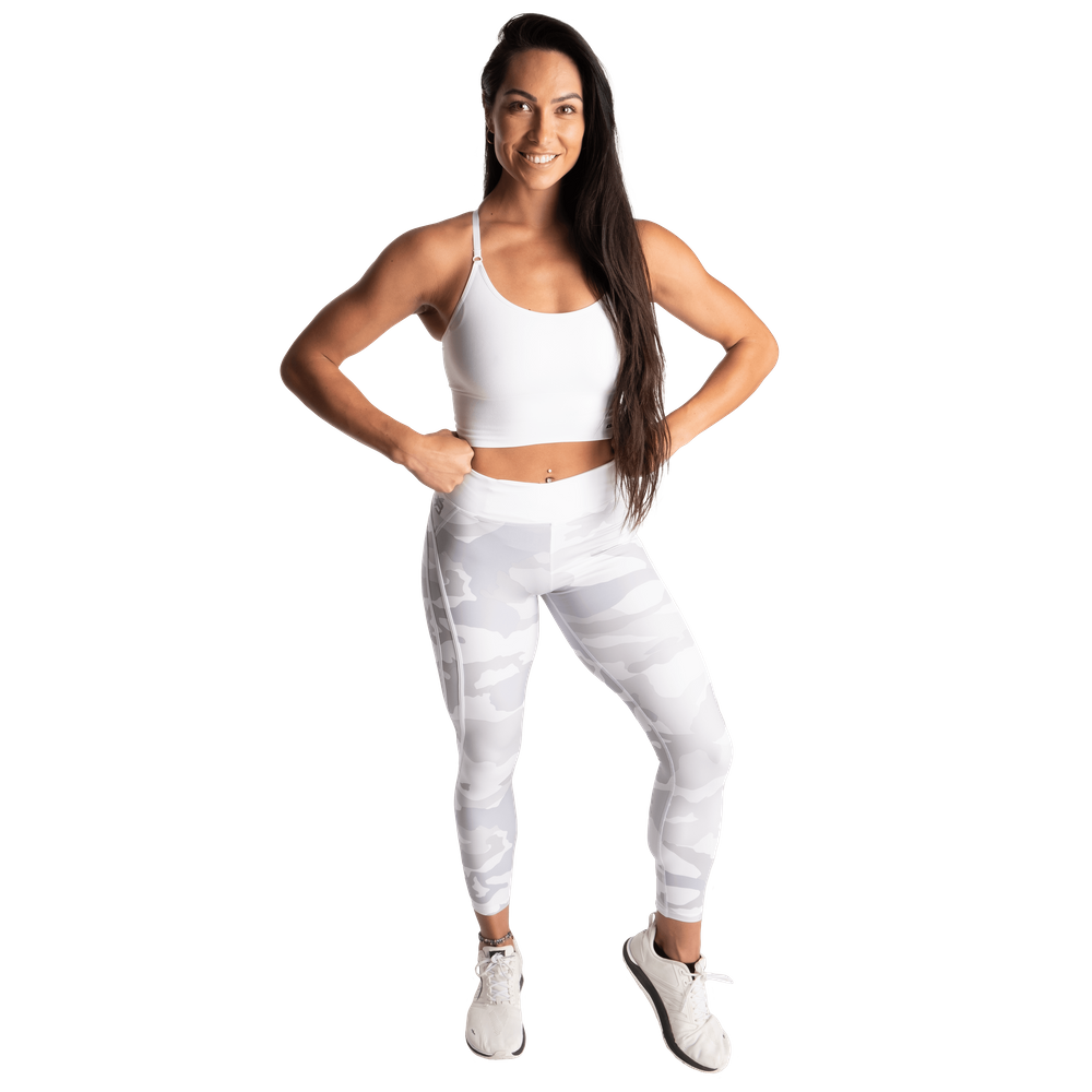 Collants montants camouflage BetterBodies blancs
