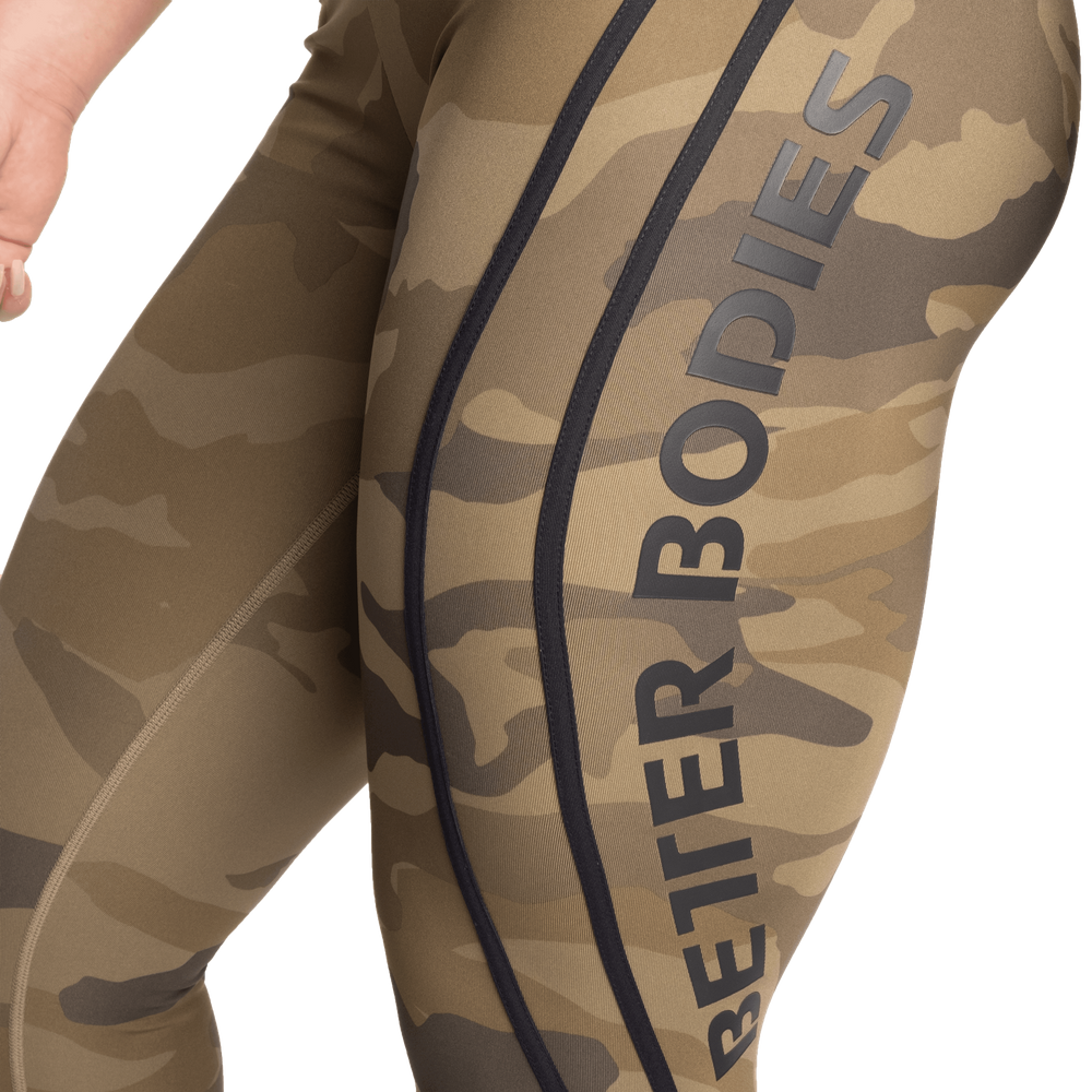 Collants montants camouflage BetterBodies verts