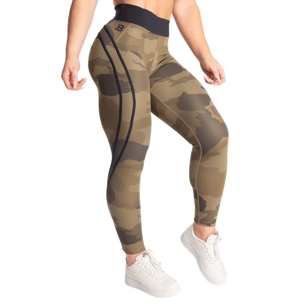 Collants montants camouflage BetterBodies verts