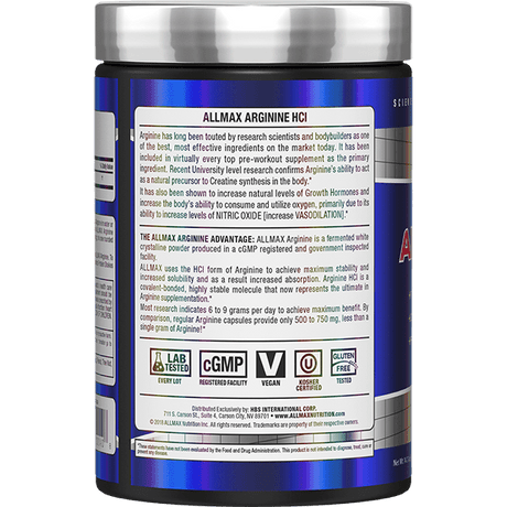 Allmax Arginine HCL 400g