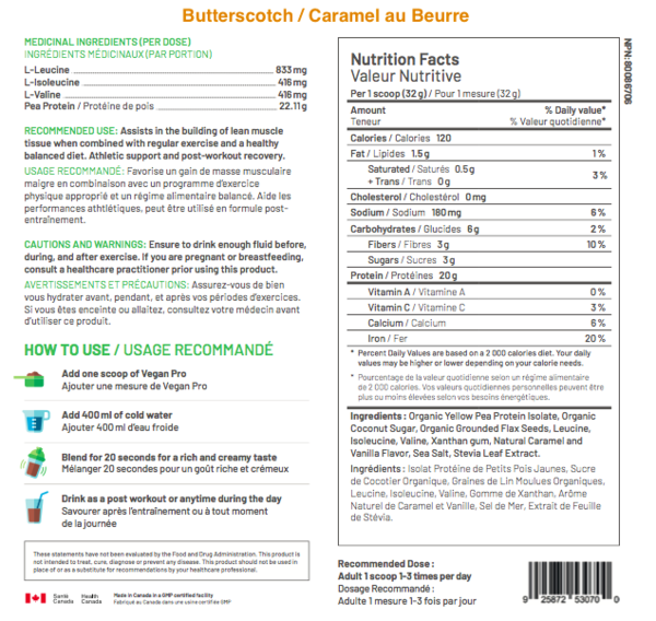 Raw Nutritional Vegan Pro 908g