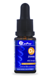 CanPrev - Vitamin D3 2500IU Drops with MCT Base - 15ml